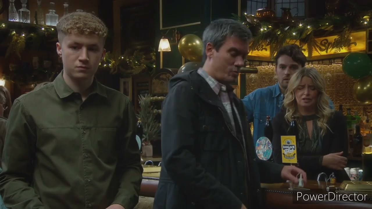 Emmerdale - Joe Finally Comes Fcae To Face With Cain At The Woolpack (31st December 2024)