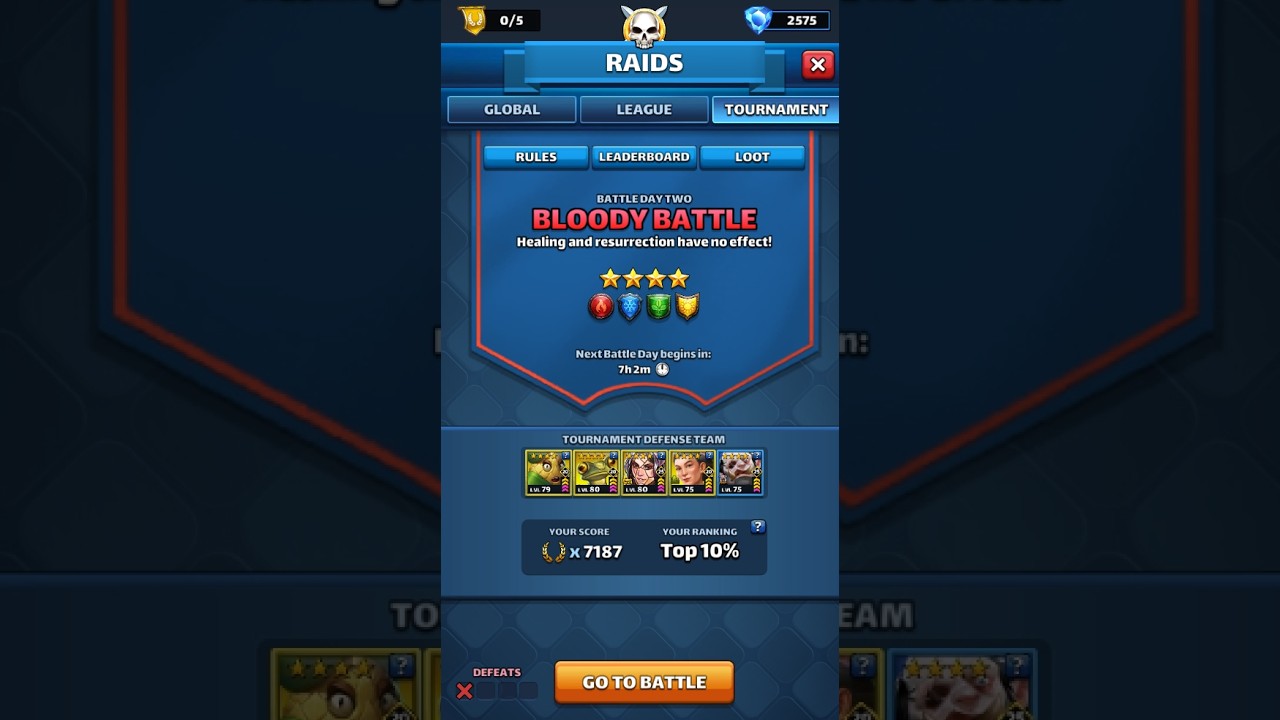 Empires and Puzzles Tournament 4* Bloody Battle no purple day 4 2026 02 19