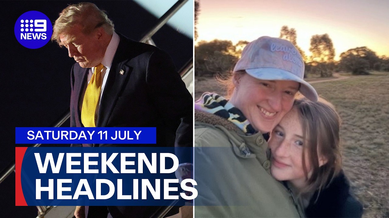 Tributes flow for 13-year-old girl; US to 'destroy' Iran if Trump was killed | 9 News Australia