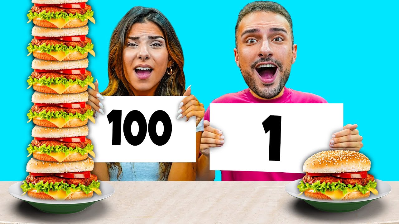100 KAT YEMEK YARIŞMASI !?