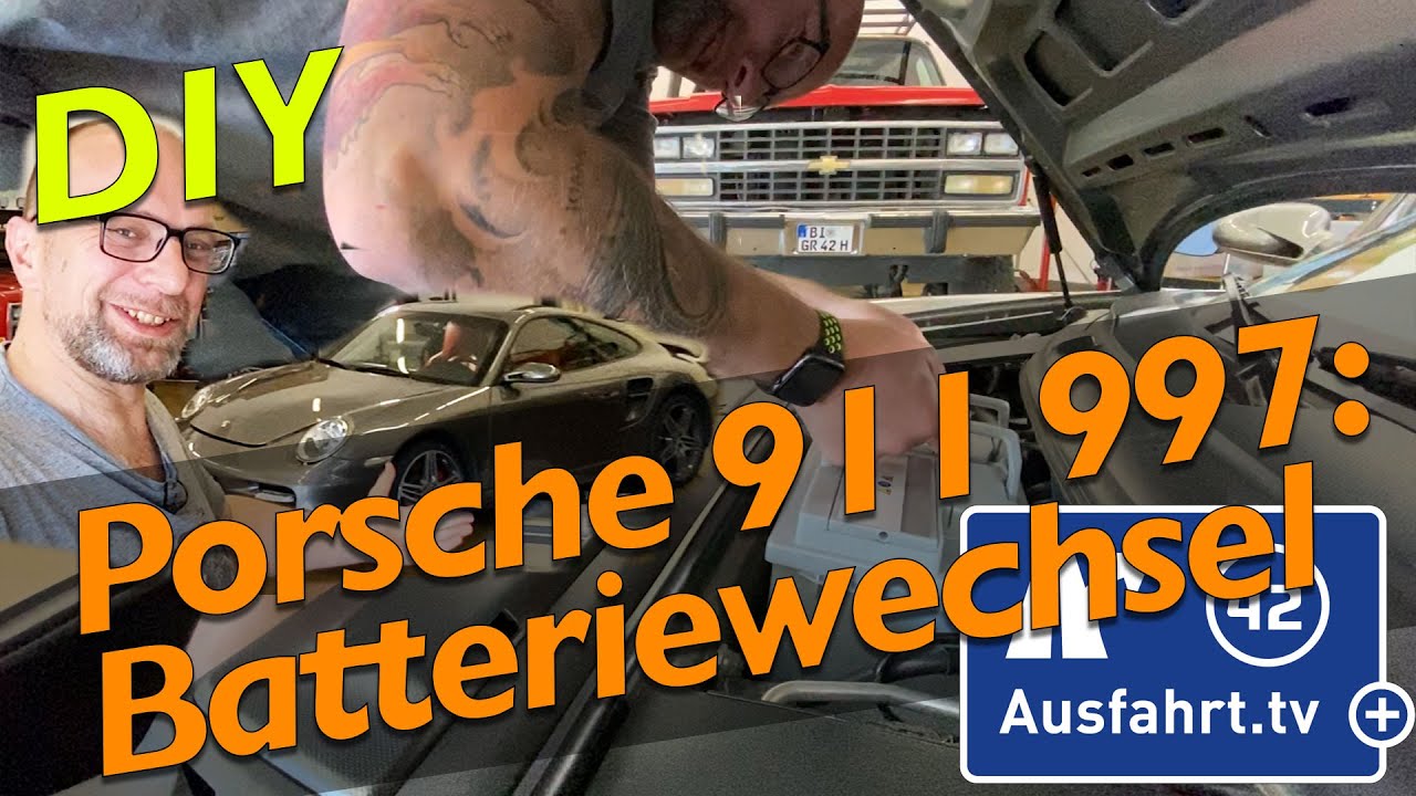 Porsche 911 (997) Batterie leer tot wechseln / Kofferraum öffnen DIY!