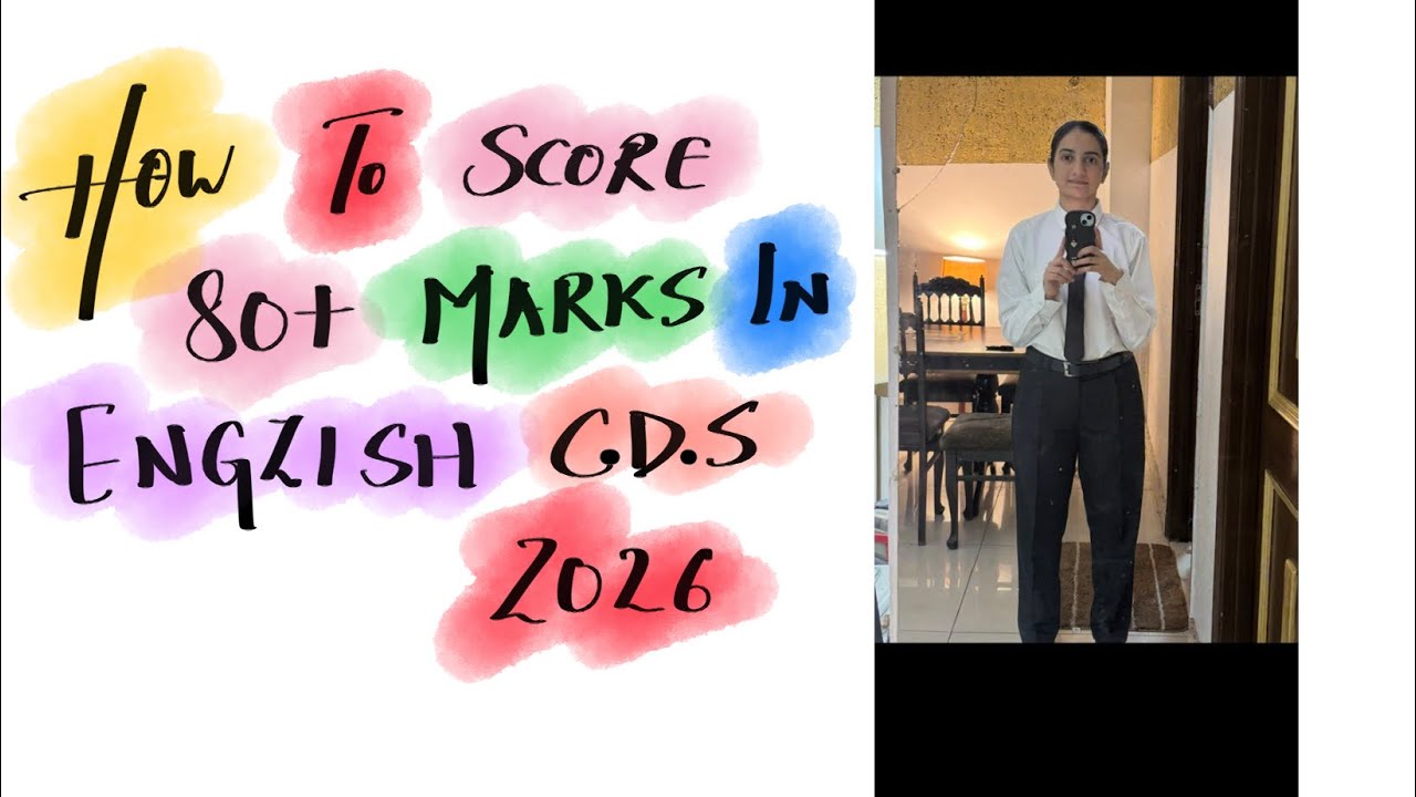 How to Score 80+ Marks in English in CDS 2026