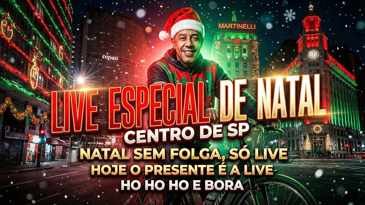 LIVE DE ENTREGAS DE APP EM NOITE DE NATAL 🎄🎁