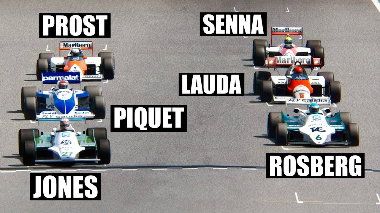 ALL 80s F1 CHAMPIONS DRIVERS in one race - battle at Imola GP