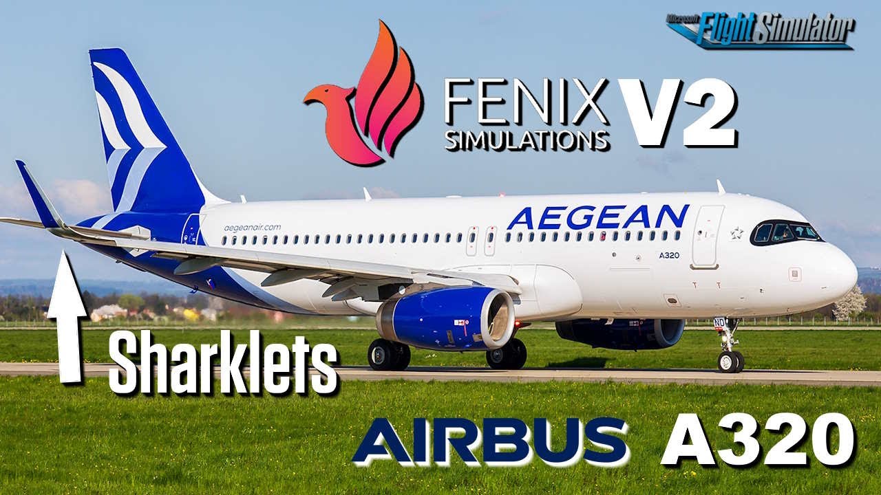 A320 Fenix z Sharkletami - AEGEAN ✈️ MSFS 2020  LGAV Ateny - EPWA Warszawa
