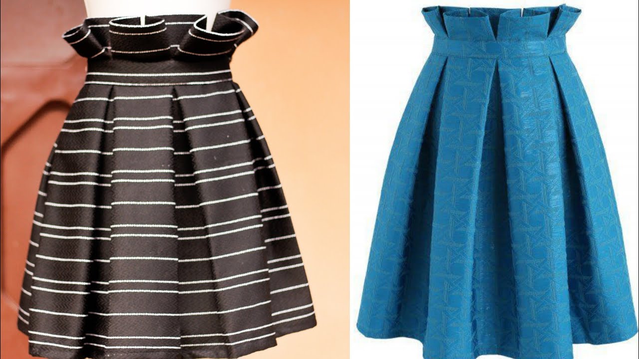 HOW TO SEW A PLEATED SKIRT WITH PAPERBAG WAISTBAND. NDIFON NTUI