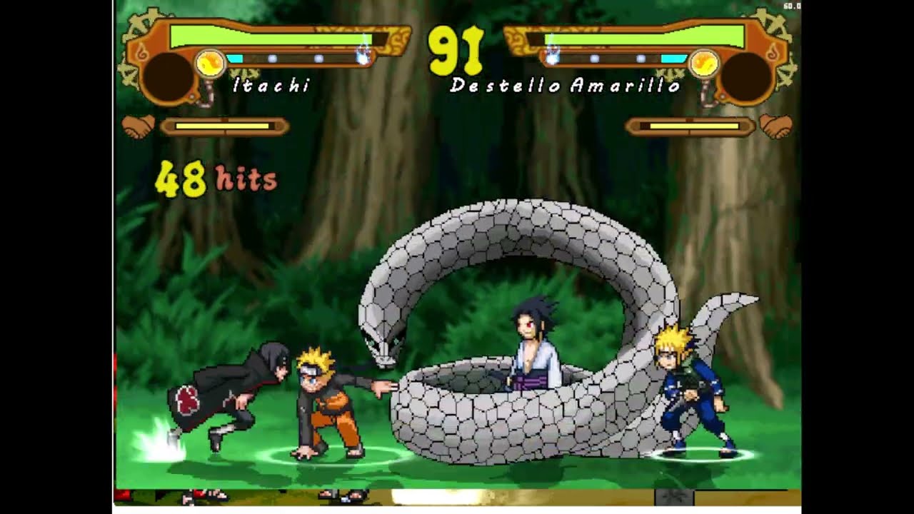 Naruto Shippuden Ultimate Ninja 5 (Mugen) ALL CHARACTERS Longplay 2/21