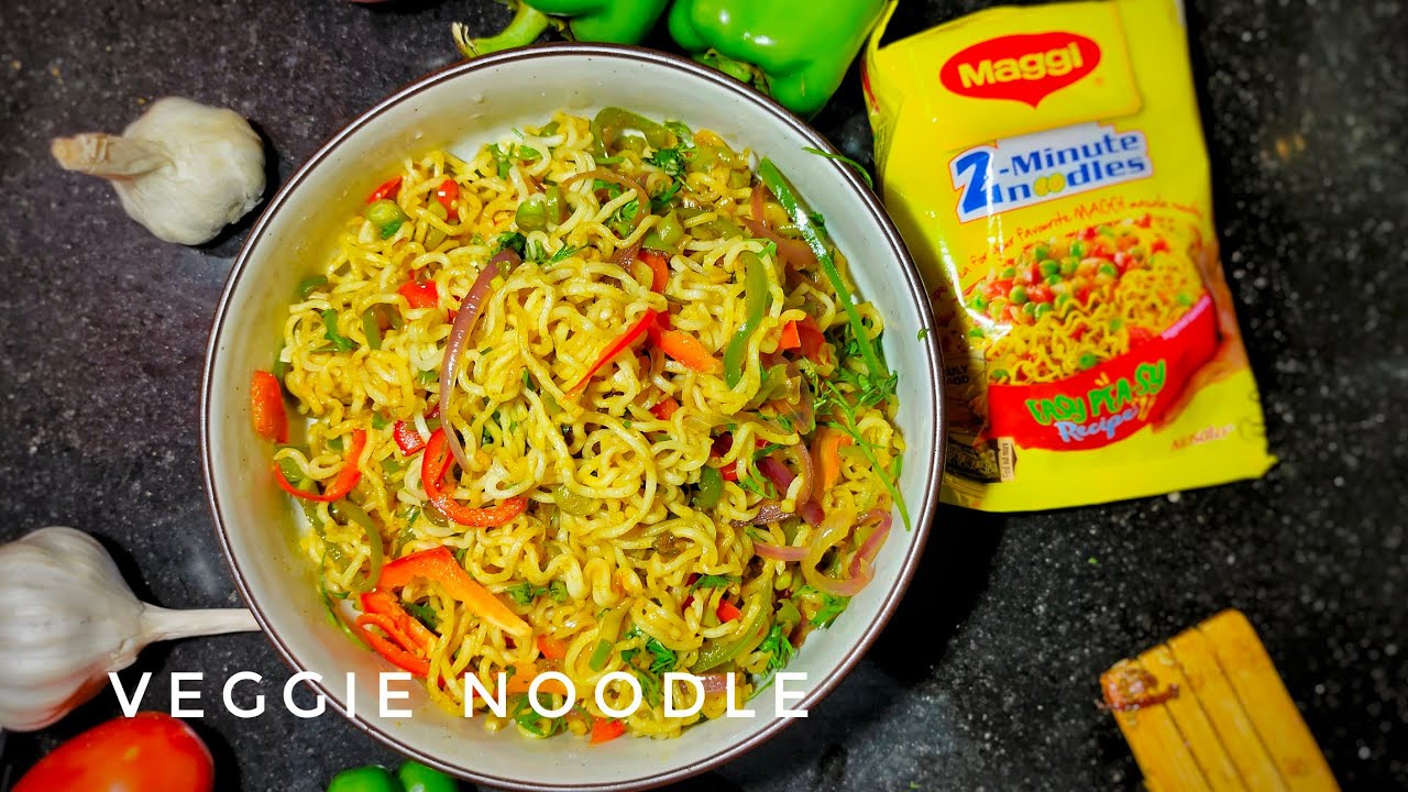 NOODLES | Maggi Veggie noddles | Best ever 2 minute noodles recipe | Quick and easy maggi noodles