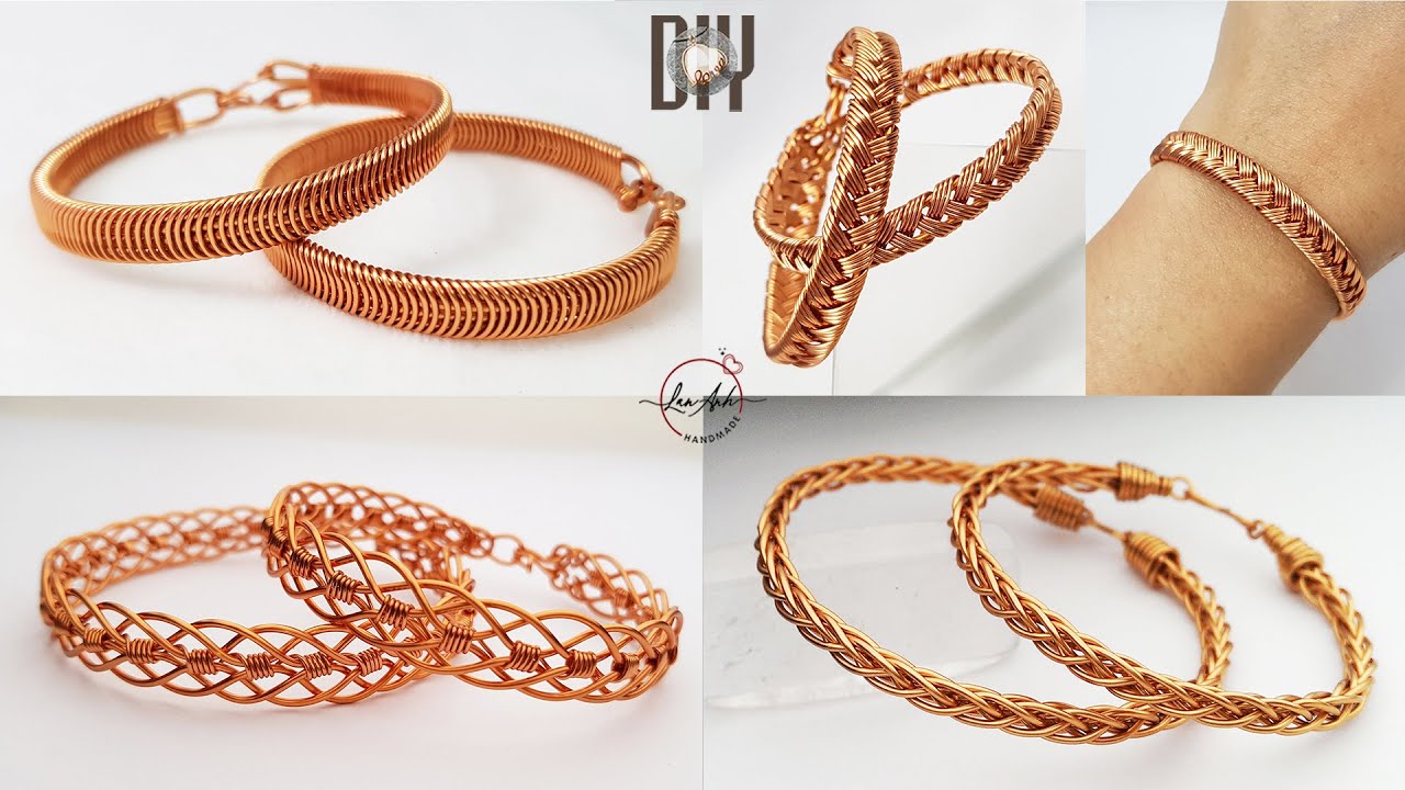 4 most popular unisex bracelet from copper wire | easy tutorial that anyone can do