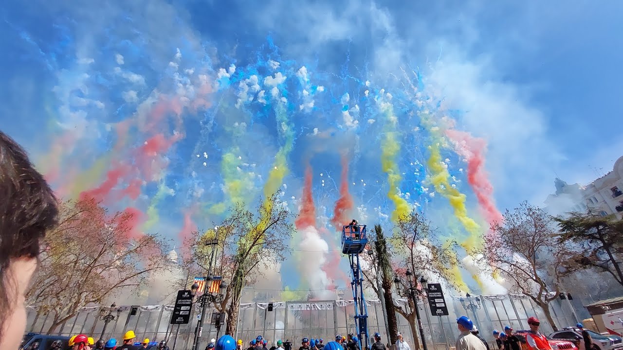 Masclets día 12 Marzo Fallas Valencia 2026 Pza Ayto Pirotecnia Alpujarreña Granada