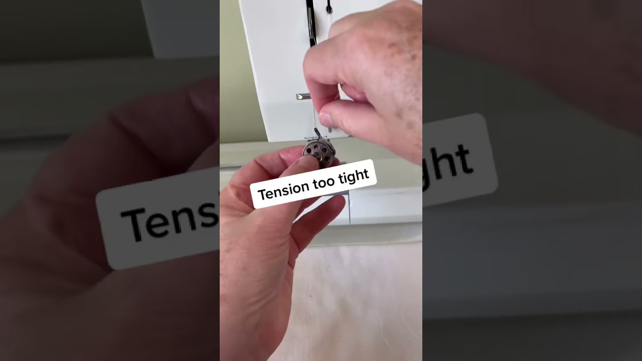 99% of time tension issues are threading, then needle tension.  But.. #sewing #sewingtips