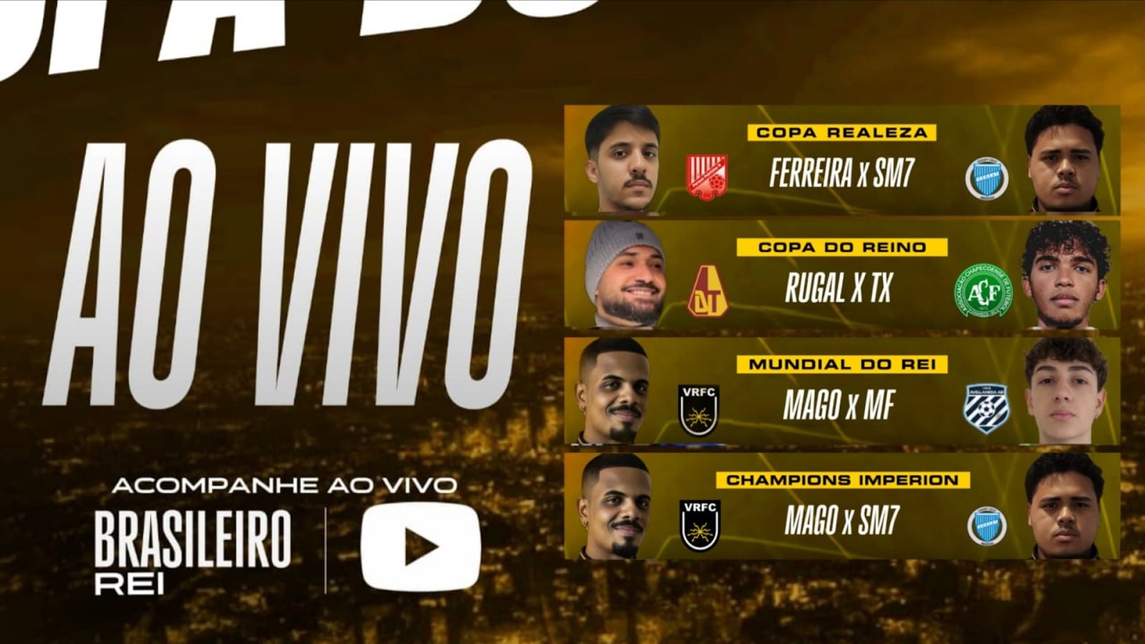 BRASILEIRO REI FINAIS DAS COPAS E COPA FARAÓ AO VIVO  || EFOOTBALL 2026 MOBILE