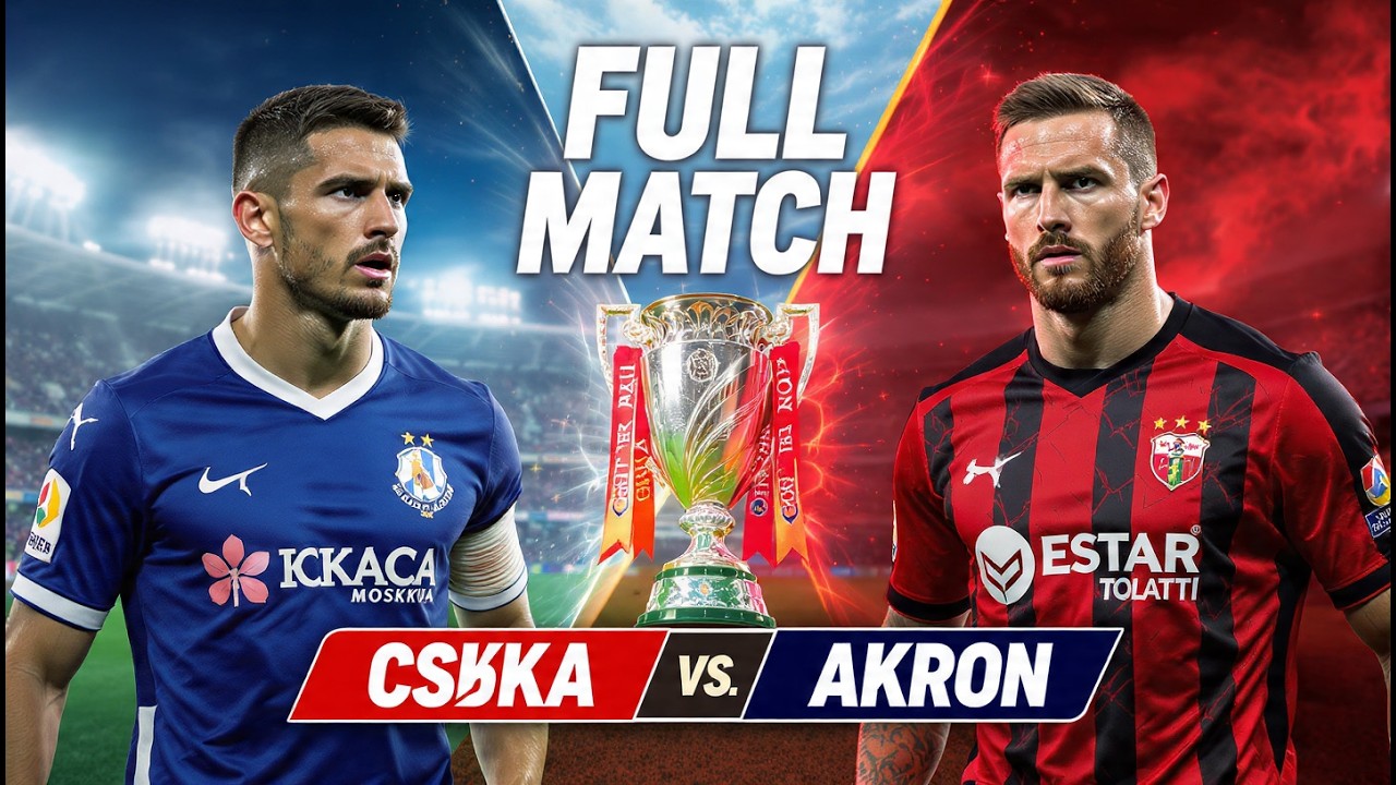 CSKA Moskva vs. Akron Tolyatti | Russian Premier League 2025-2026 Full Match