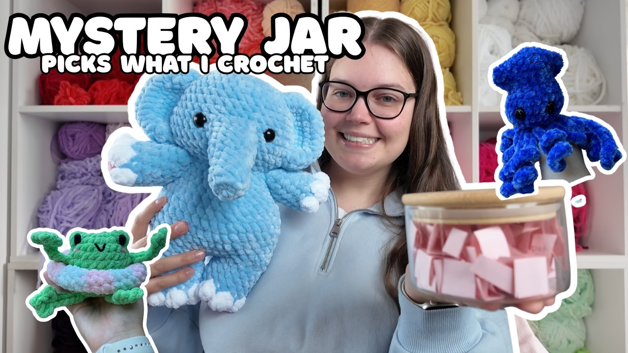 Mystery Jar picks what I crochet - Crochet Challenge 🐘
