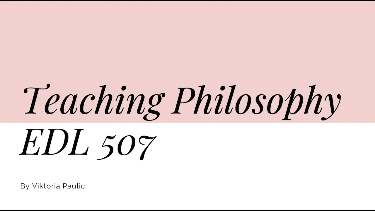 Teaching Philosophy
