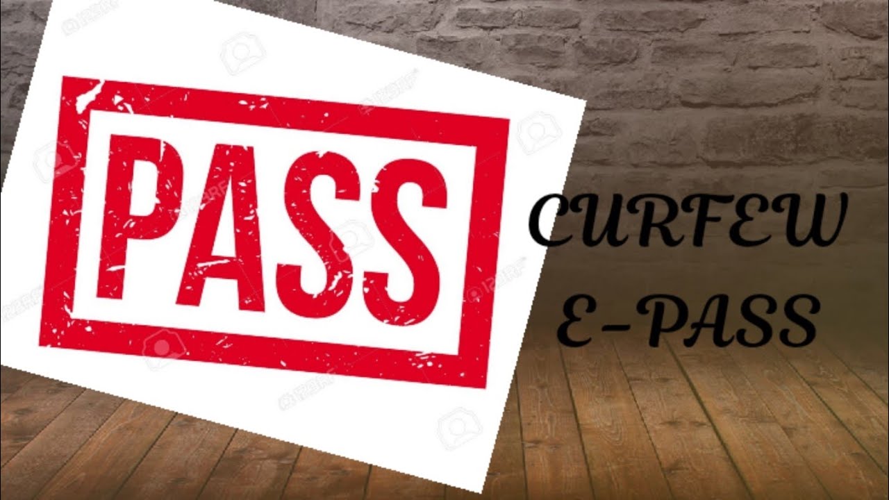 Curfew E-pass booking online