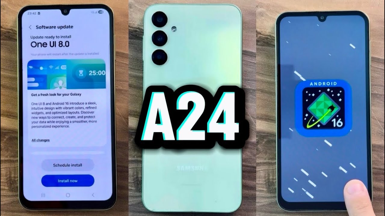 OneUI 8 - Android 16 on Samsung Galaxy A24