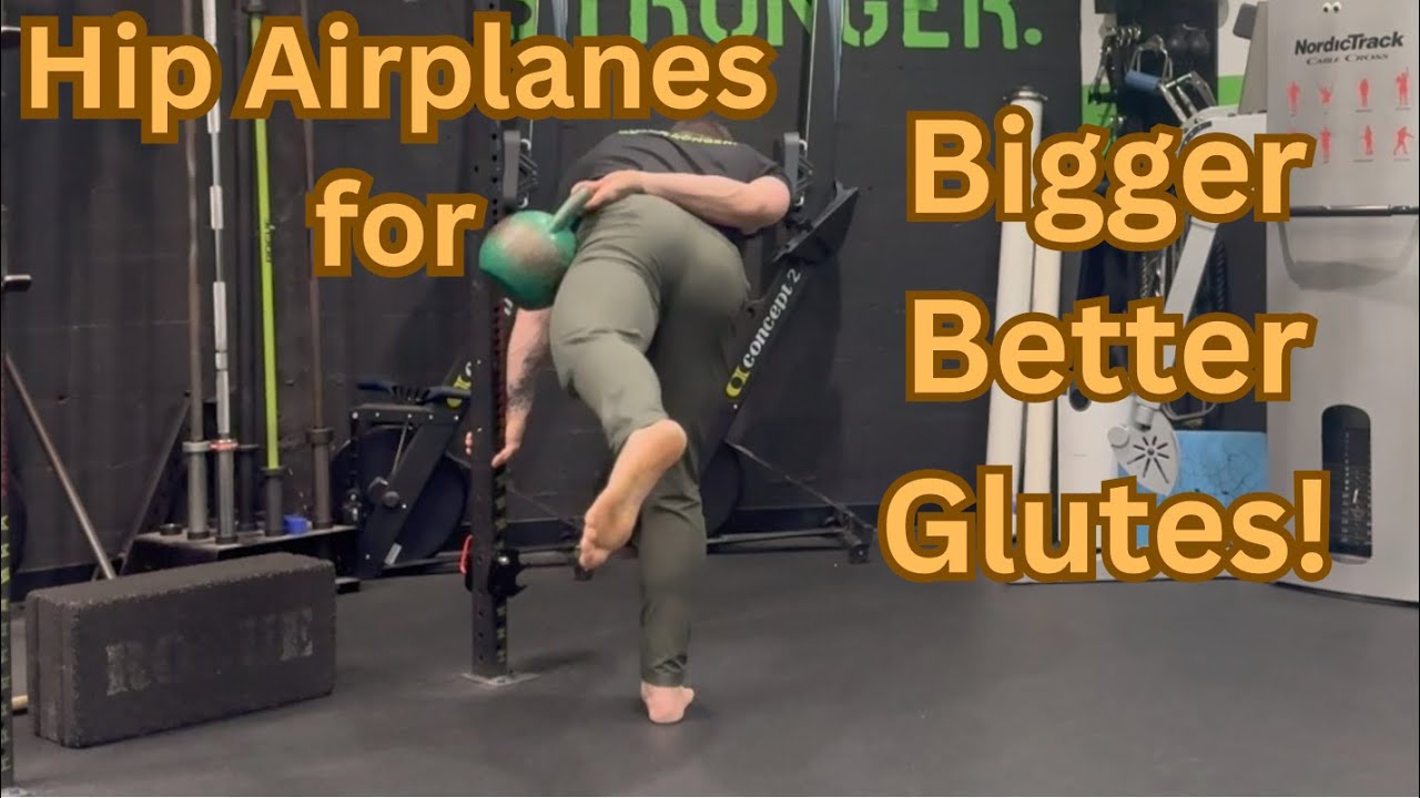Hit your glutes from all angles with the Hip Airplane