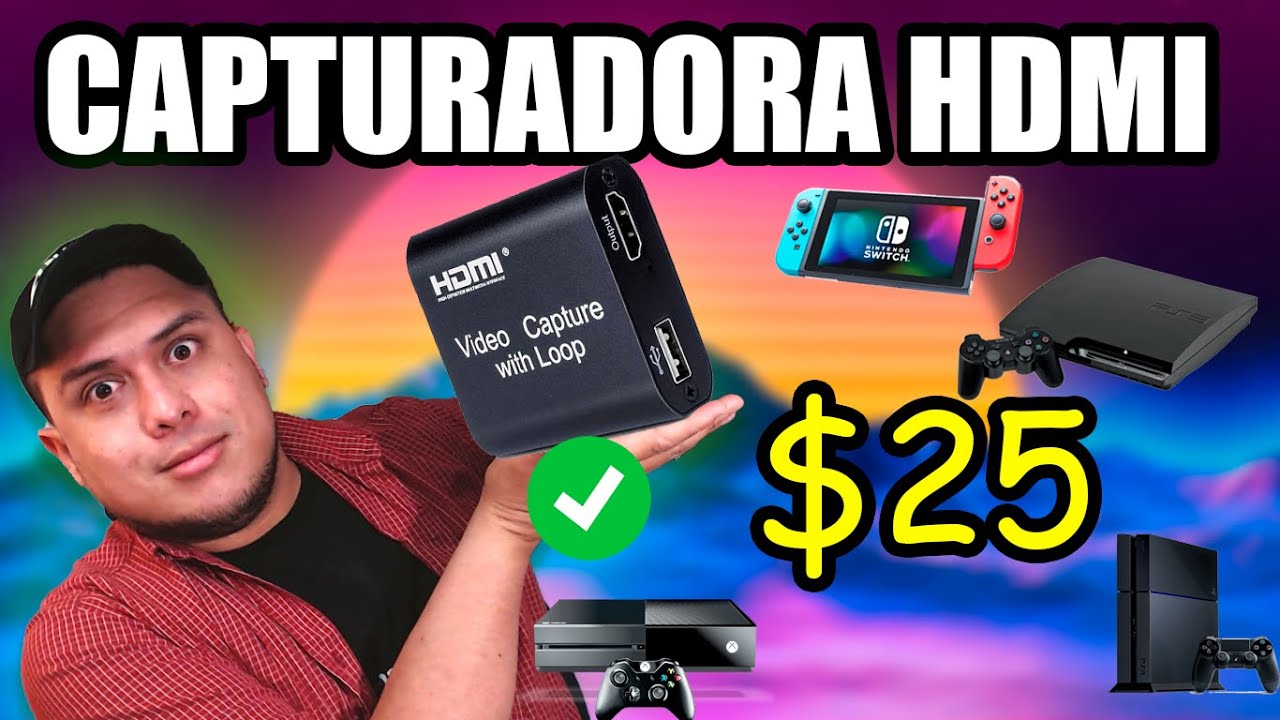 La Capturadora de video HDMI - BARATA y 1080P PS3/PS4/Switch/XBOX