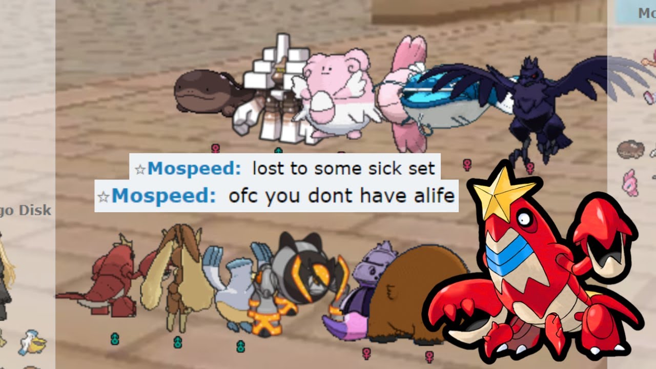 CHOICE SPECS SPECIAL CRAWDAUNT ESTROYED THIS STALLER ONCE AND FOR ALL ON POKEMON SHOWDOWN !!