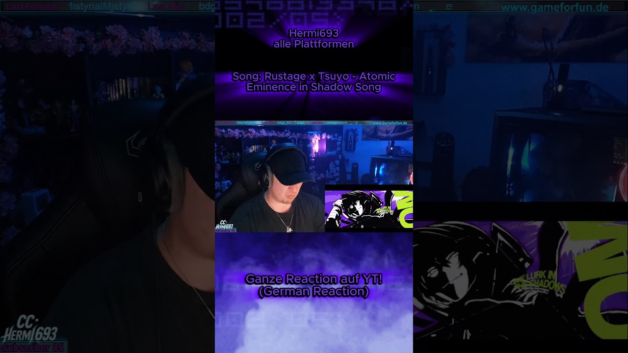 The Eminence in Shadow Rap = 🔥 | Rustage x Tsuyo- Atomic | Hermi693 Reaction german | 