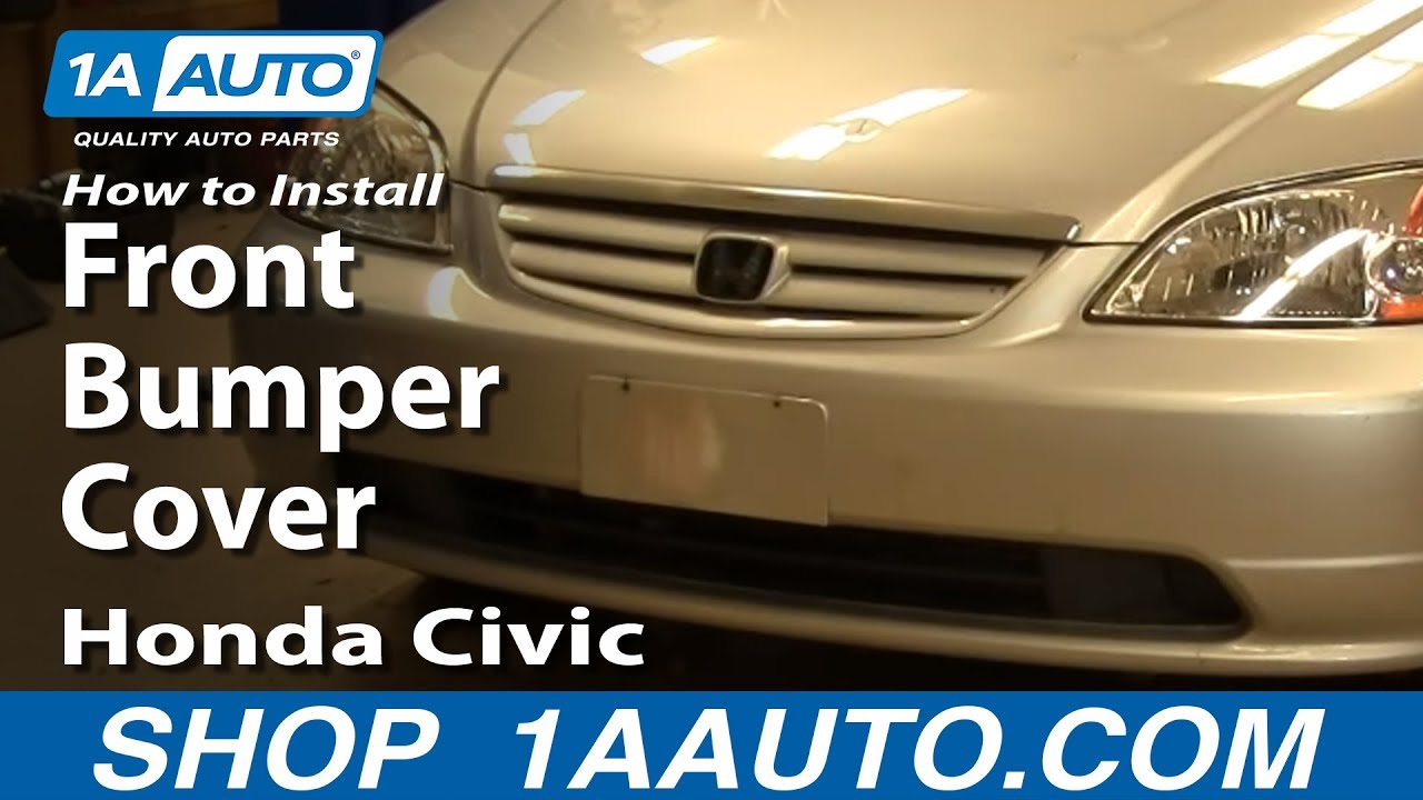 Как снять передний бампер Honda Civic 01-05