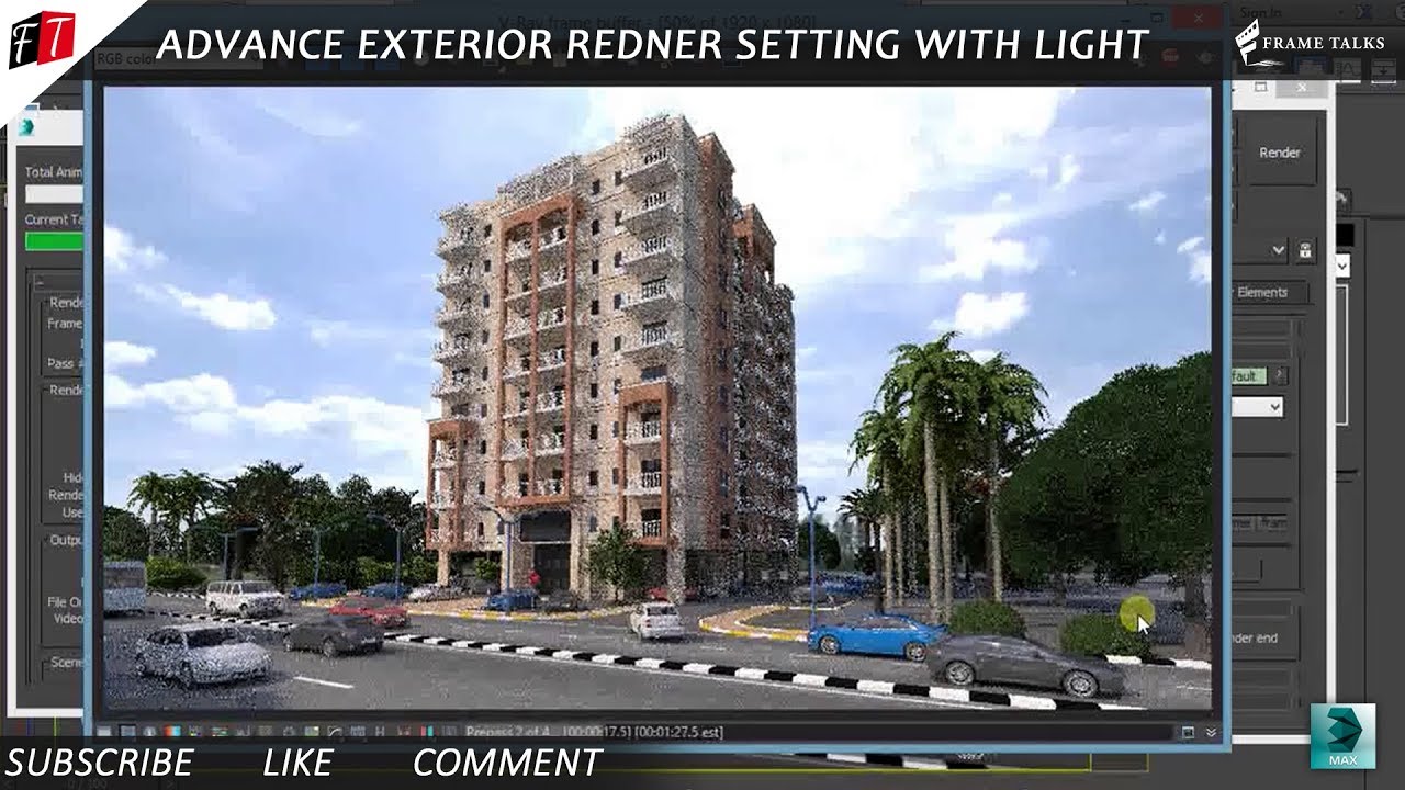 3Ds max advance lighting and rendering tutorial