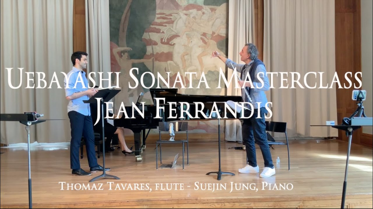 Jean Ferrandis Masterclass - Uebayashi Flute Sonata: I. Lento ( Thomaz Tavares  and Suejin Jung)