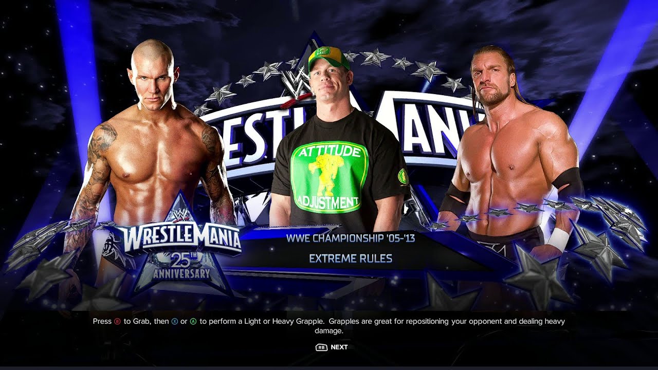 WWE 2K24 FULL MATCH — Randy Orton Vs John Cena Vs Triple H — WWE  Title Match