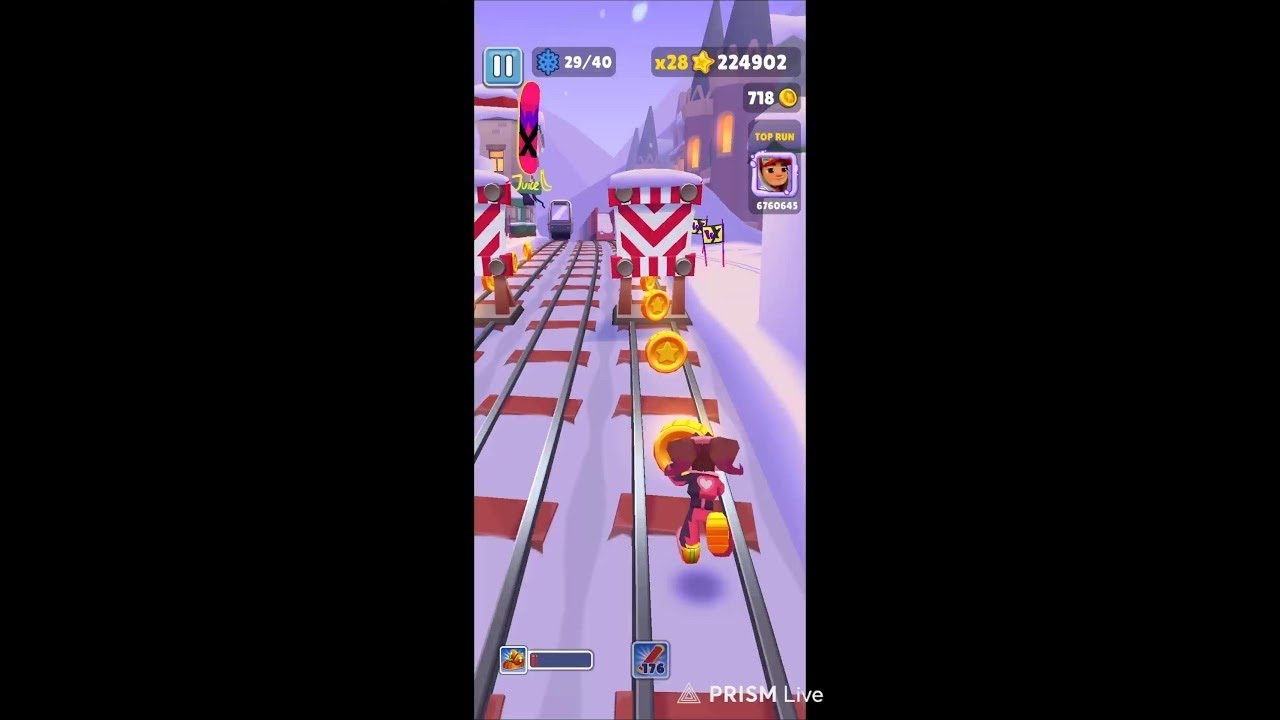 Subway Surfers game new world record 🏆 2 million score 😱 #live #subwaysurferslive #livefeet