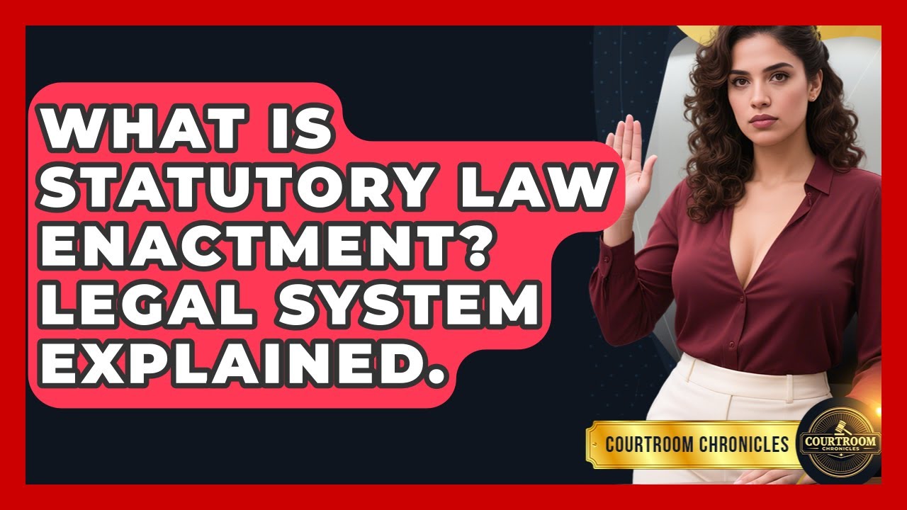 What Is Statutory Law Enactment? Legal System Explained. - Courtroom Chronicles