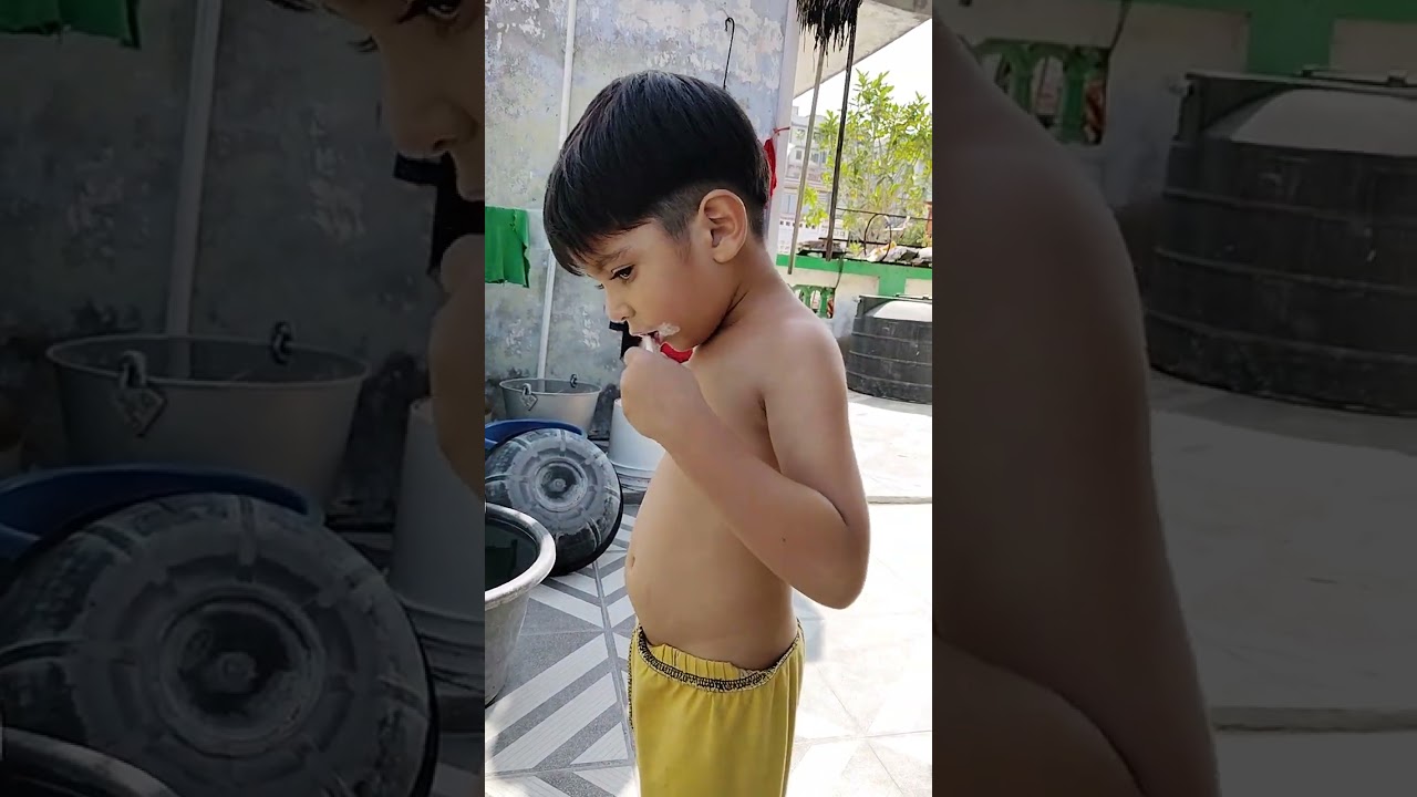 @Vishvam Anand #brush #good morning #shorts #viralvideo #short