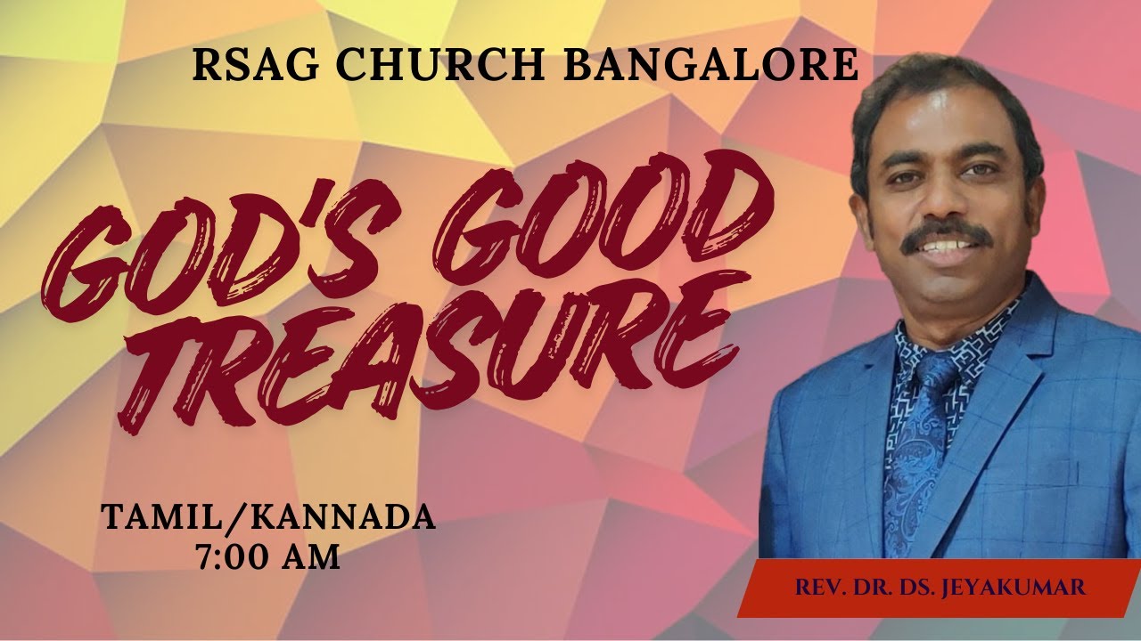 LIVE 🔴RSAG Church Bangalore | Sunday Service | Tamil/Kannada | REV.DR.D.S.Jeyakumar
