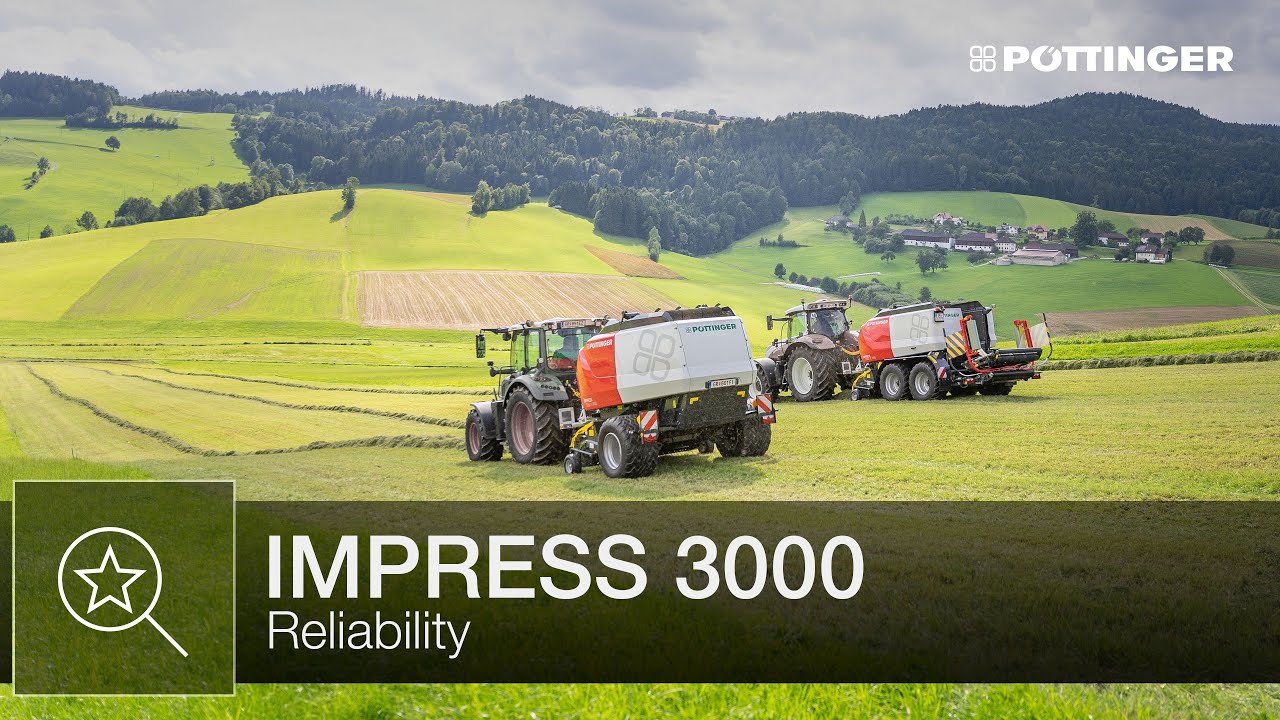 Reliability with IMPRESS round baler | PÖTTINGER