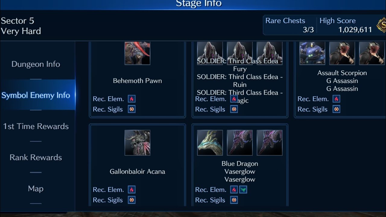 [Final Fantasy 7: Ever Crisis] - [F2P] Crisis Dungeon~Sector 5 VH(Very Hard) S+ 1.029M score
