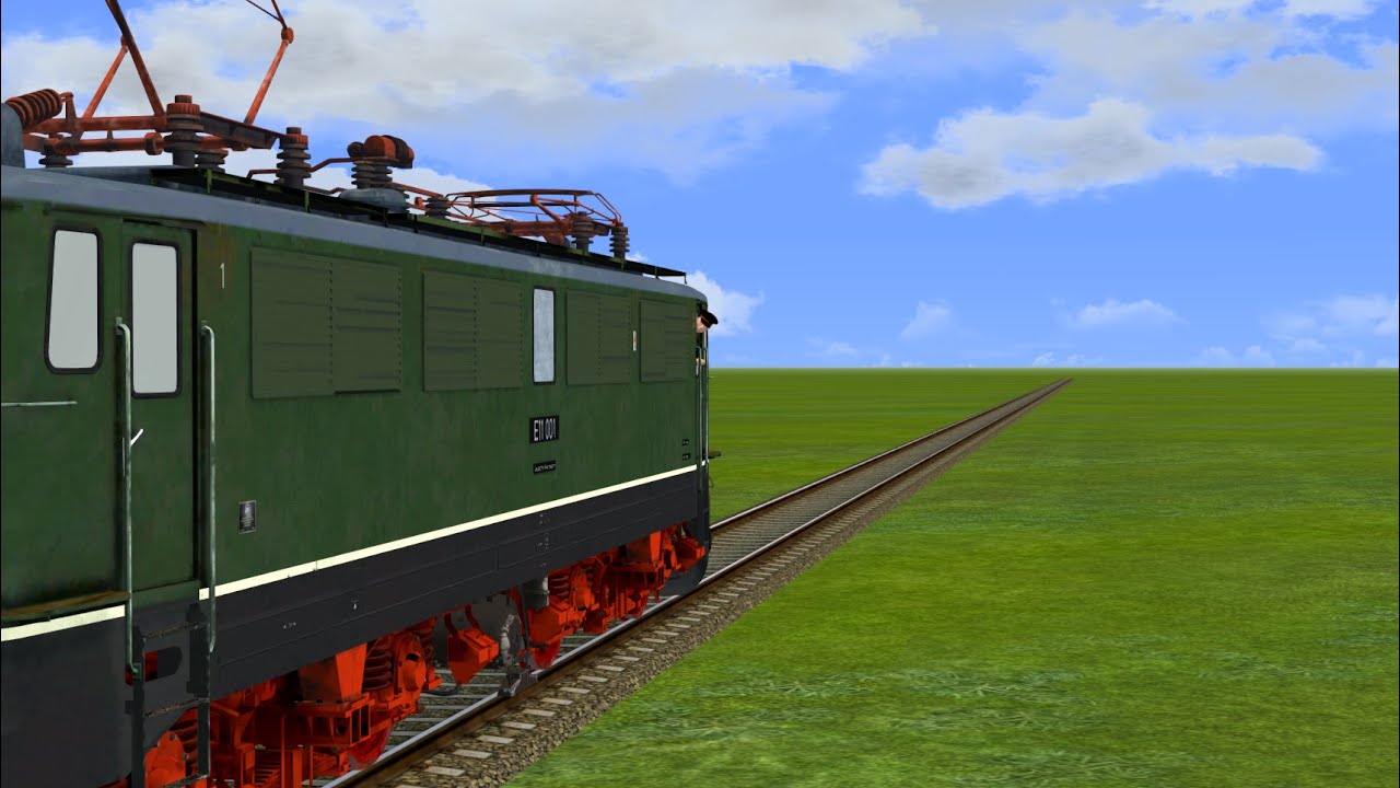 EEP17 - Fahrt mit der E11 auf der Modellbahnanlage Birkenwalde