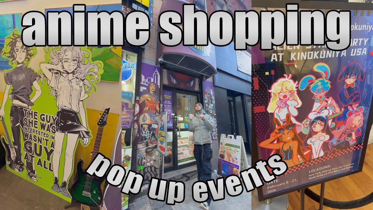 anime pop ups nyc: yuri cafe, alien stage kinokuniya event 