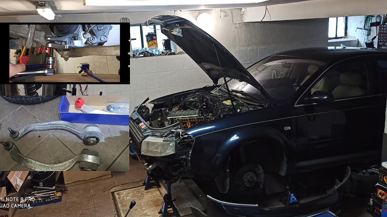 Audi A6 C5 4.2i - Ponákupní servis 🛠️ - výměna silentbloků předních ramen