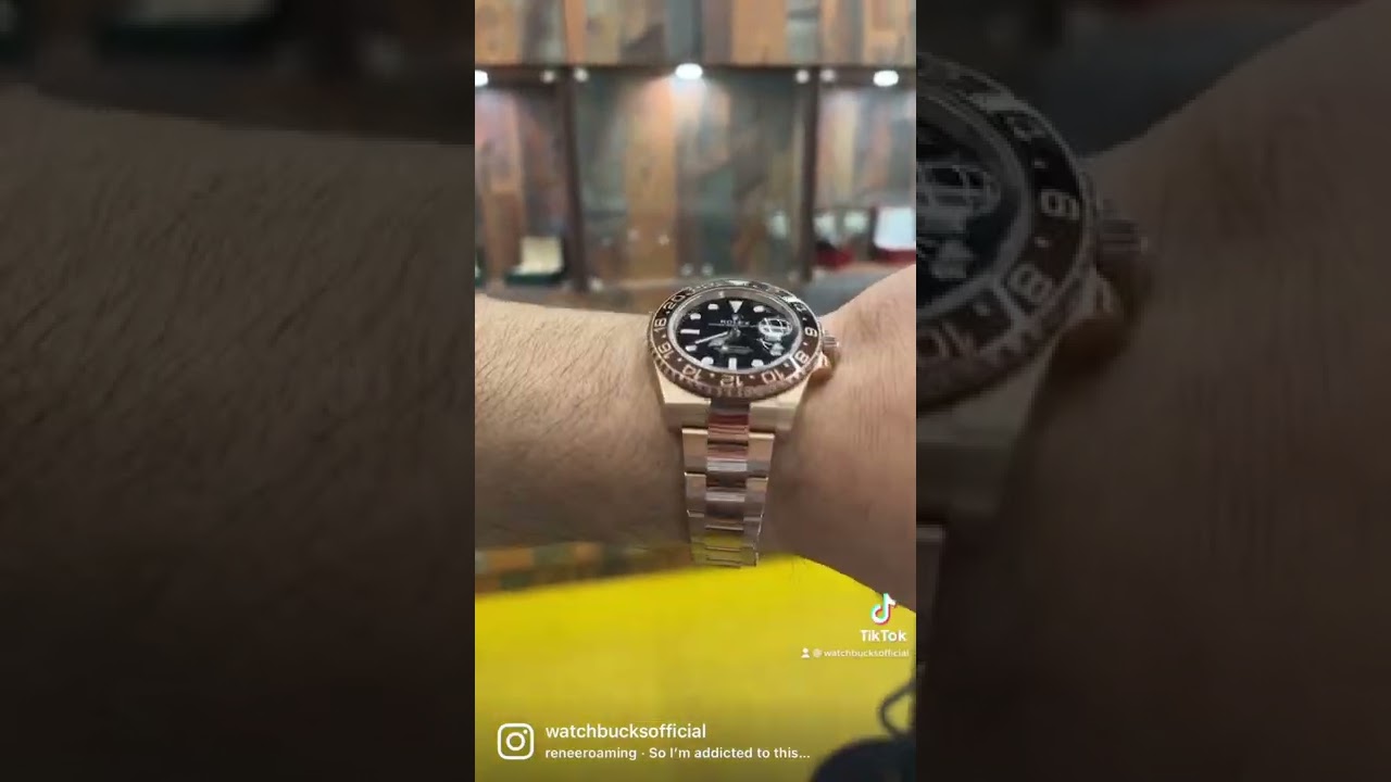 Rolex GMT Master Root Beer | Available in Store #rolexgmtmaster2 #rosegold #downtownmiami #rolex