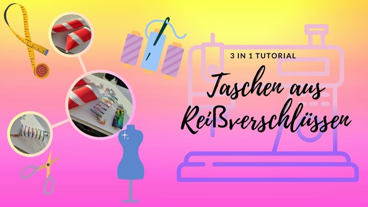 ✂️ 3 einfache Näh-Tutorials mit Endlosreißverschluss