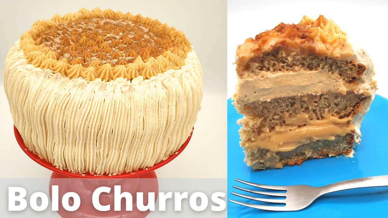 Como fazer Bolo Churros para Aniversário - Bolo das docerias Famosas