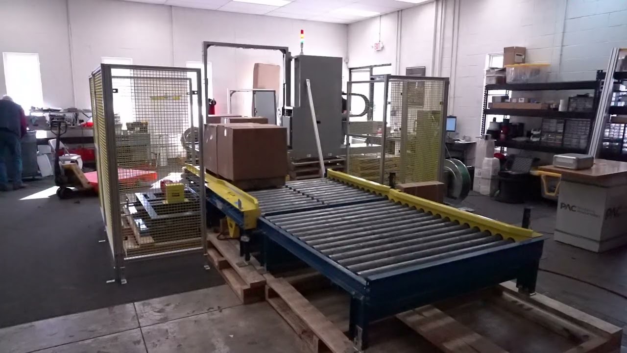 PSS733VLM with Integrated Conveyors | Pac Strapping Products