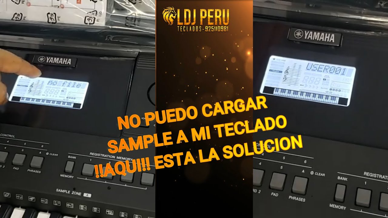 No Puedo 𝐂𝐀𝐑𝐆𝐀𝐑 𝐒𝐀𝐌𝐏𝐋𝐄𝐒 en mi Teclado YAMAHA psr E463 🎹👆👆AQUI esta la solucion👆👆
