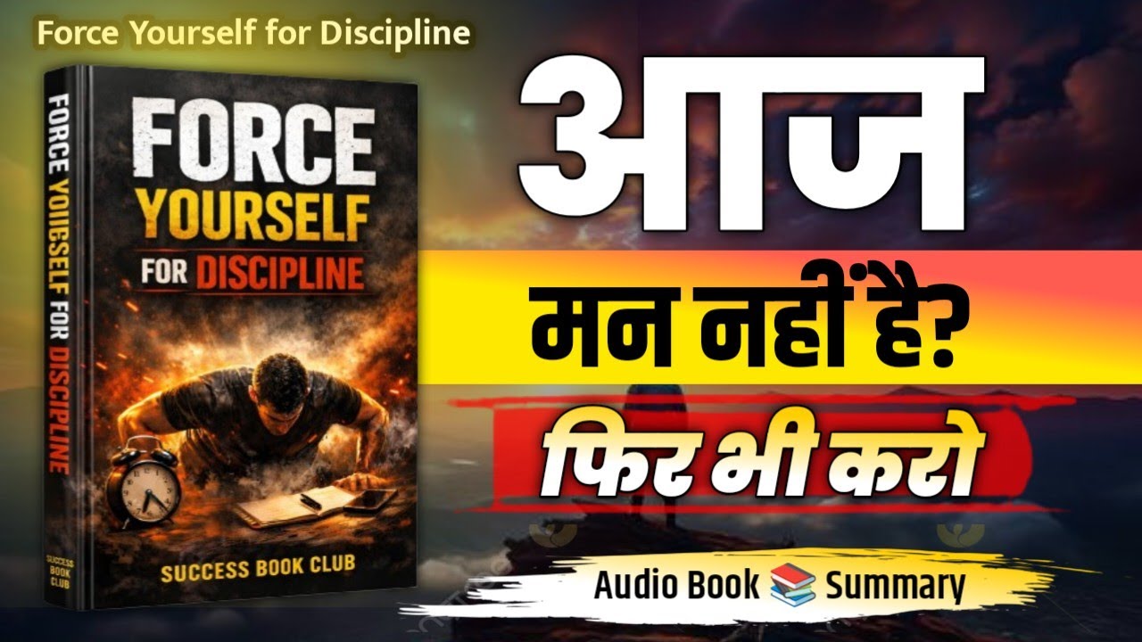 आज मन नहीं है कहना छोड़ो | Force Yourself for Discipline | Hindi Audiobook Summary