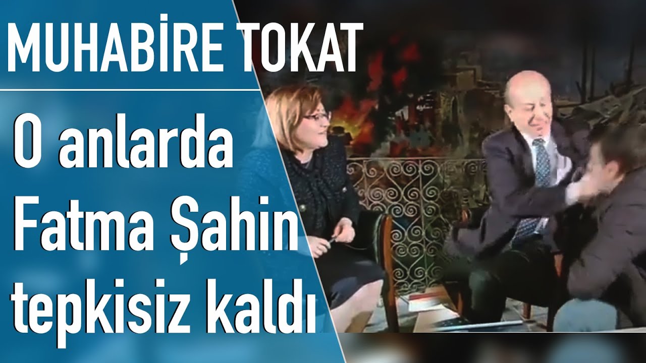 Muharrem Sarıkaya Fatma Şahin'le konuşurken kameraman tokatladı, yayın hiçbir şey olmamış gibi sürdü