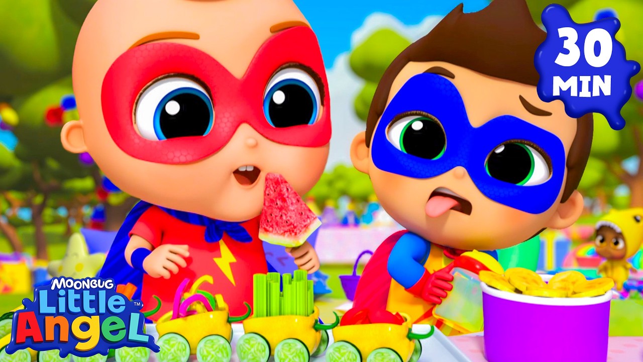 No More Snacks | Little Angel Fun Cartoons | Moonbug Kids Cartoon Adventure
