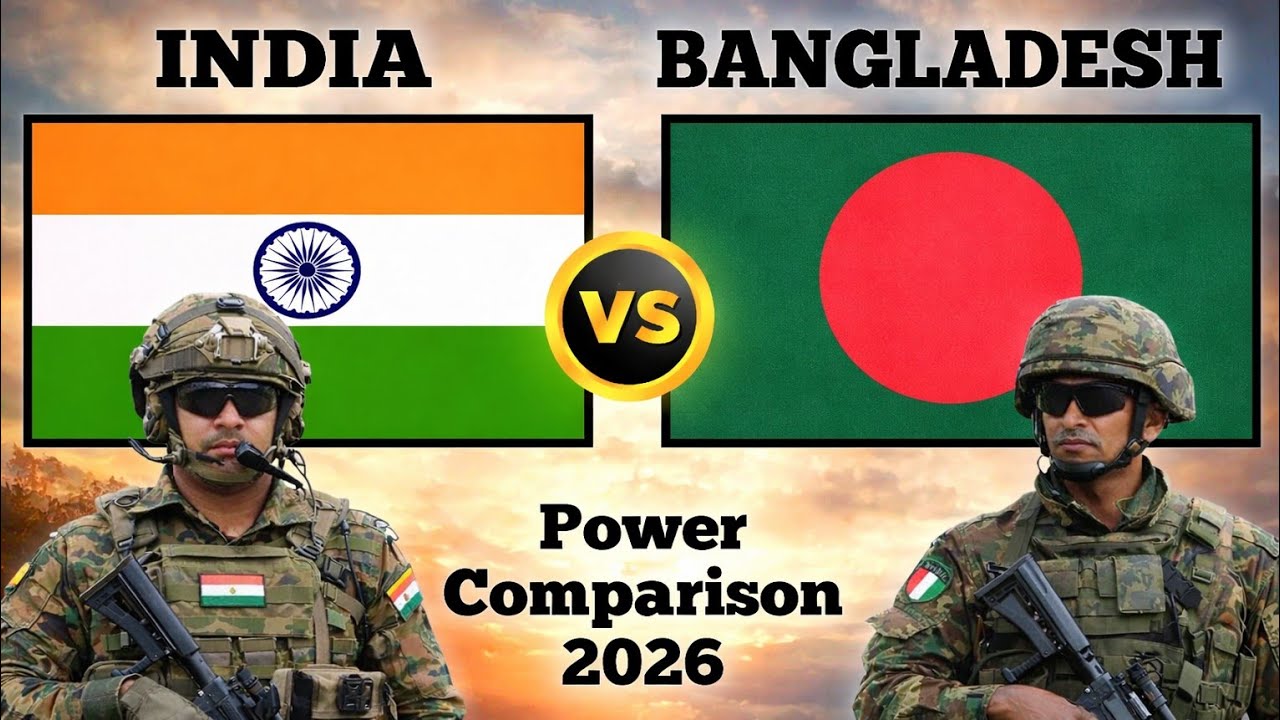 India vs Bangladesh Military Power 2026 | Army, Navy, Air Force Comparison | Full Defense Analysis