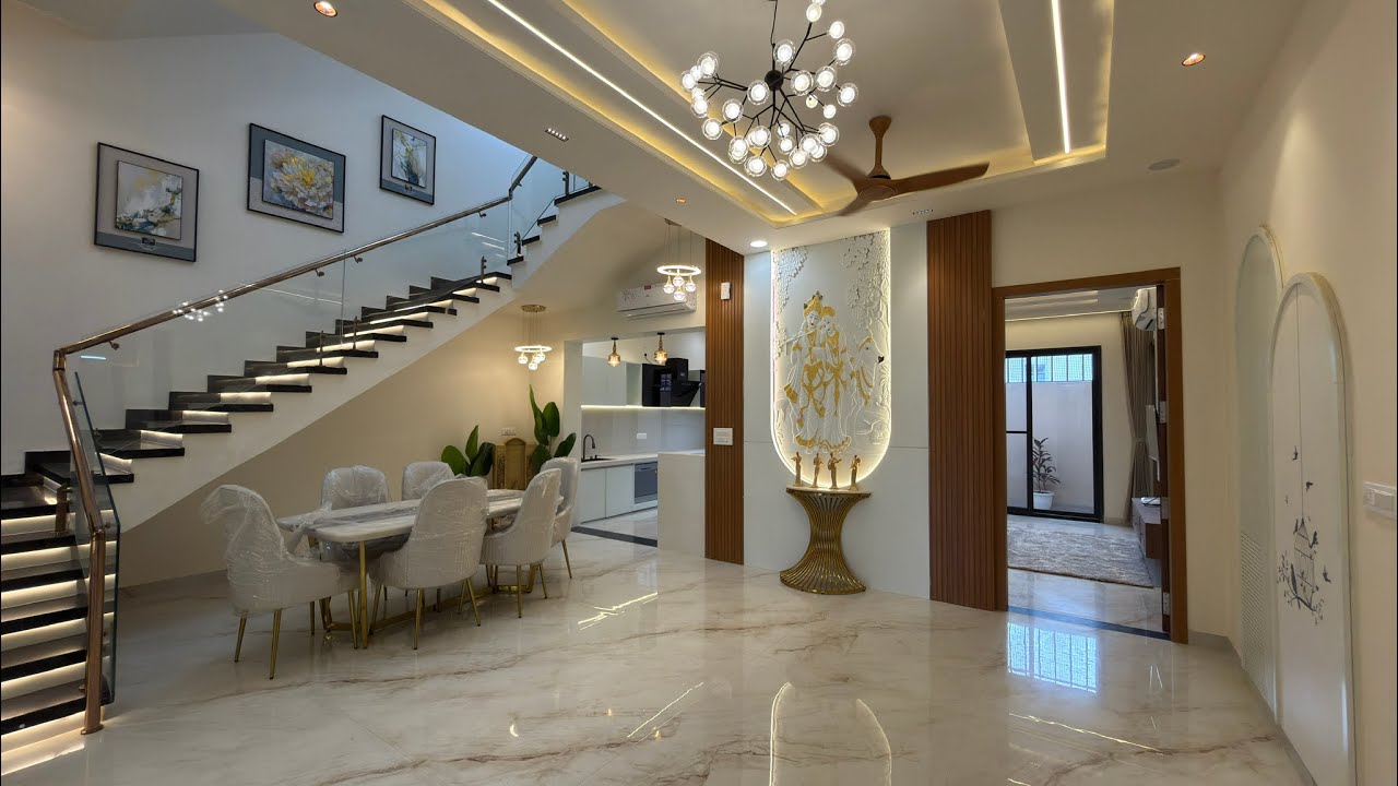 190 Gaj Latest Ultimate House Design | Brand New Kothi With Lift, Garden & Home Theatre In Jaipur 