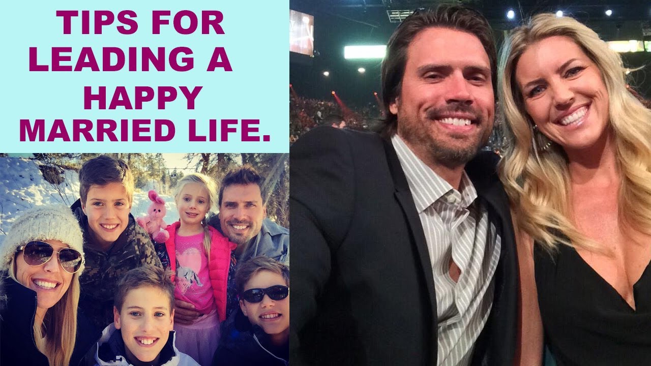 Joshua Morrow : How to lead a Happy Married life. Expectations and Comparison are the two enemies.