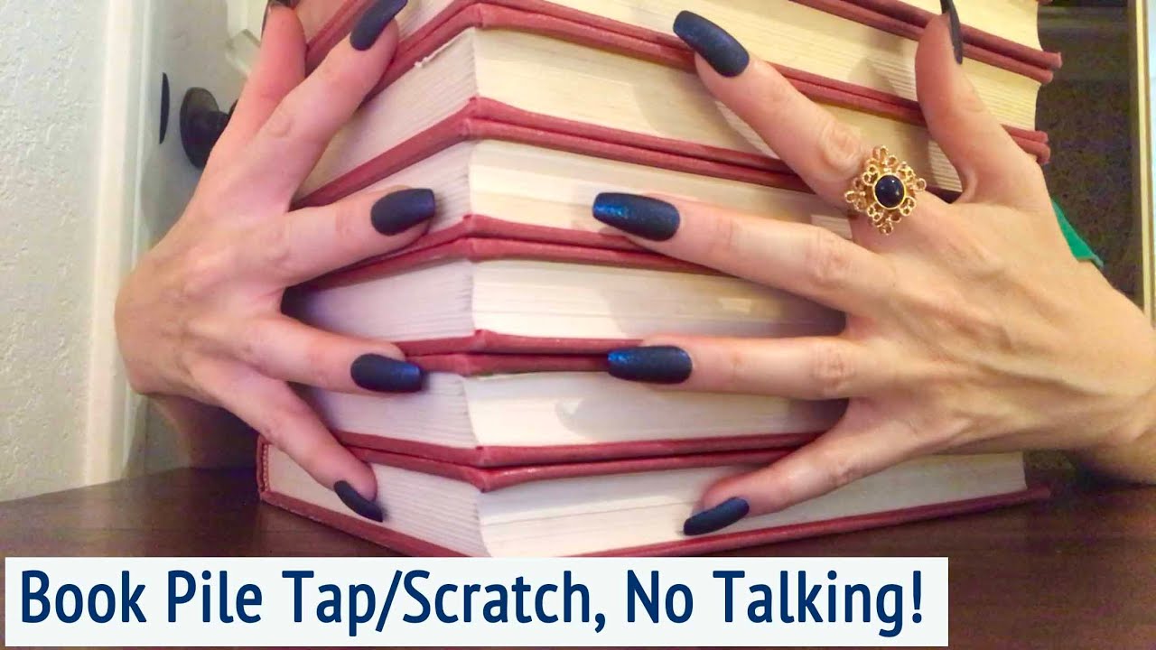 ASMR * Tapping & Scratching on a Pile of Books! * Fast Tapping * No Talking * ASMRVilla